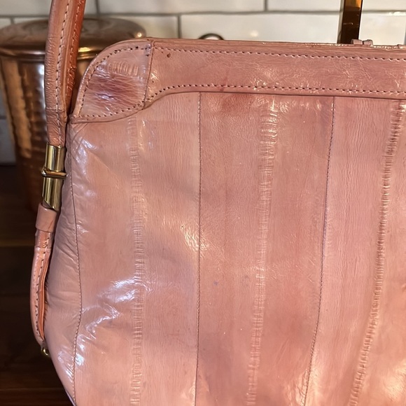 Leather of the sea - eel skin. VINTAGE. Over 40 years old. Soft supple - Picture 7 of 13